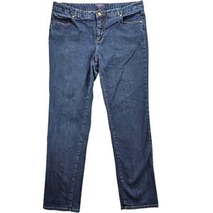 Chaps Denim Madden Straight 16W Womens Jeans Plus Size Stretch 31.5 inch Inseam